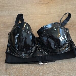ASOS Black Glossy Bra